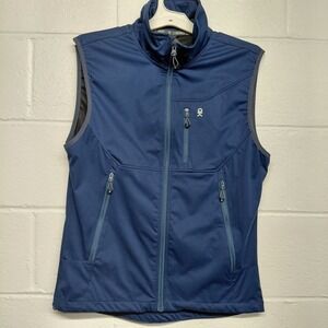 Little Donkey Andy Mens Full Zip Vest Size SMALL Blue Gorpcore Hiking Outdoor